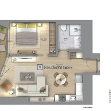Апартаменты Live Lavishly Balcony 30 Floor Стамбул